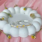 Yellow Heart Design Bangle