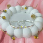 Yellow Pink Dots Bangle