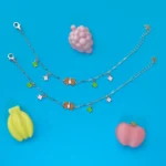 Butterfly charms anklet