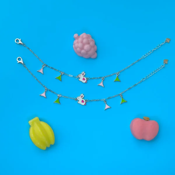 Rabbit charms anklet