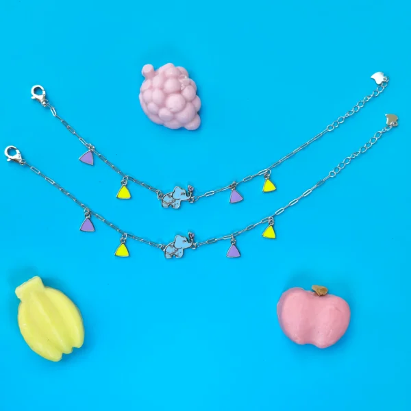 Elephant charms anklet