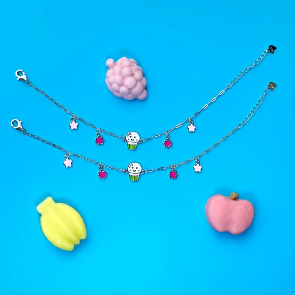 Parachute charms anklet