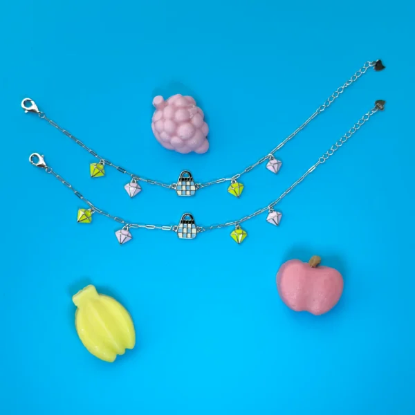 Lock charms anklet