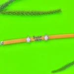 Super Mom Charm Orange Rubber Bracelet