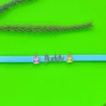 Buddy Charm Blue Rubber Bracelet