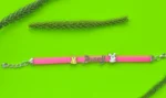 Bunny Charm Pink Rubber Bracelet