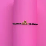 Gold Polish 92.5 Silver Star Charm Bracelet