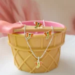 Elephant Pendantset , Ring and Chain