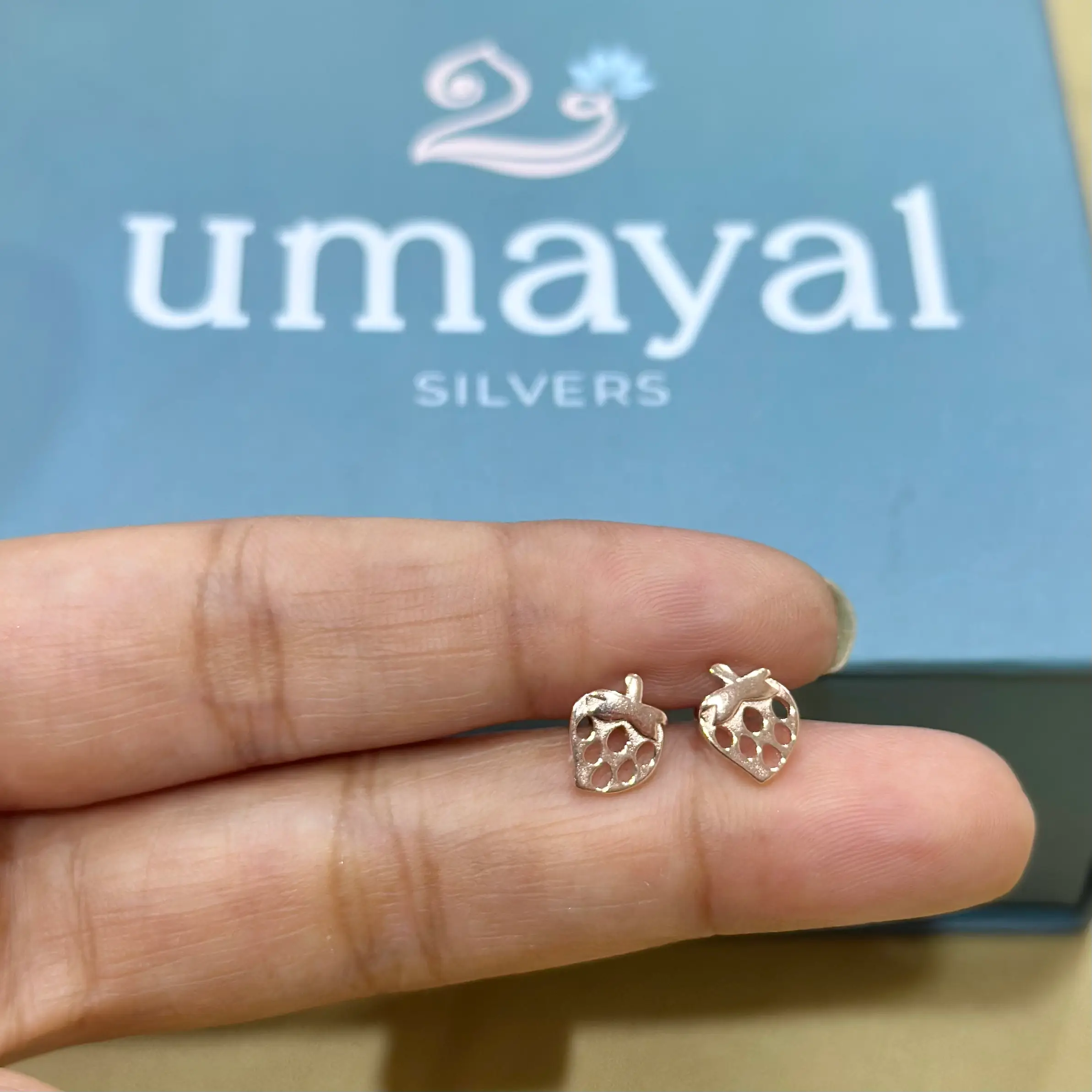 IMG_1505 Rose Gold Silver Studs - Image 1